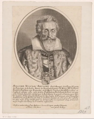Portret van Nicolas Brulart de Sillery