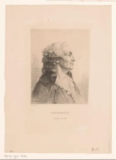 Portret van Nicolas de Condorcet