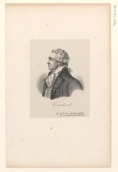 Portret van Nicolas de Condorcet