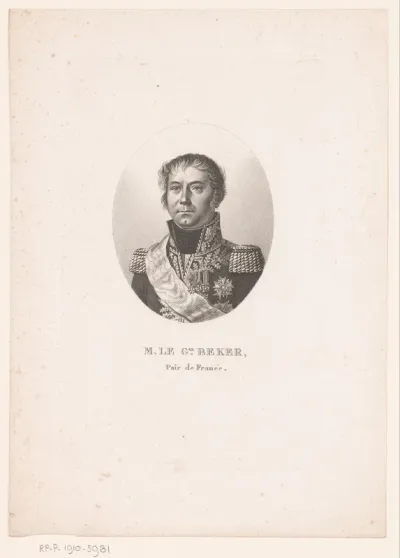 Portret van Nicolas Léonard Beker