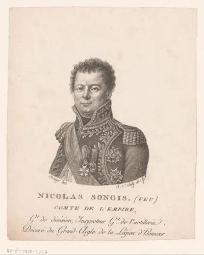 Portret van Nicolas-Marie Songis des Courbons