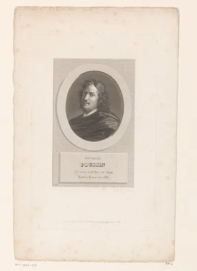 Portret van Nicolas Poussin