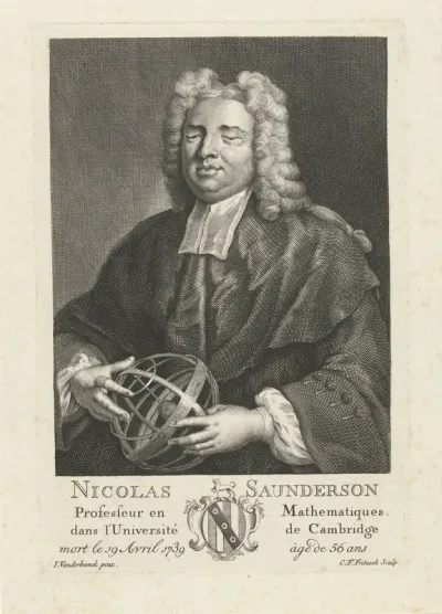 Portret van Nicolas Saunderson