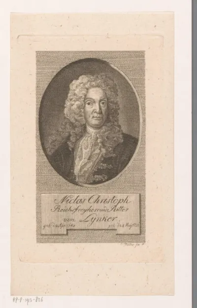 Portret van Nicolaus Christoph Lunker