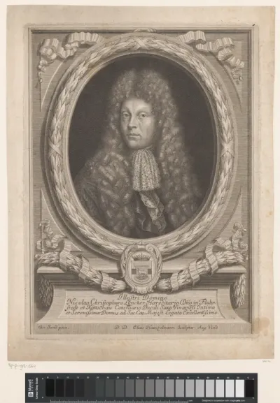 Portret van Nicolaus Christoph Lyncker