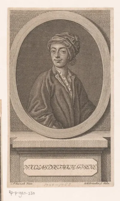 Portret van Nicolaus Dietrich Giseke
