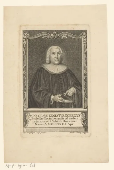Portret van Nicolaus Ernst Zobel