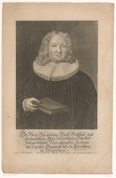 Portret van Nicolaus Haecker