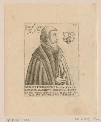 Portret van Nicolaus Leutinger