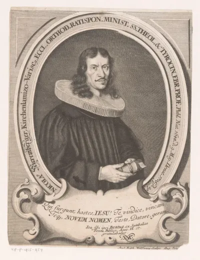Portret van Nicolaus Nieremberger