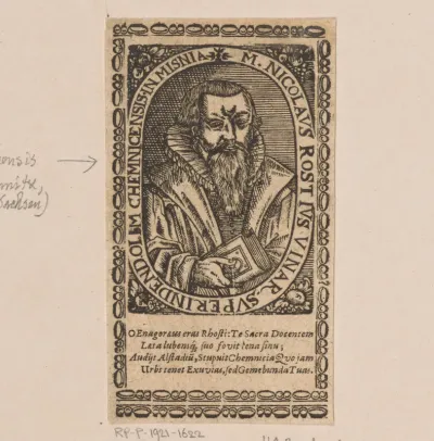 Portret van Nicolaus Rost