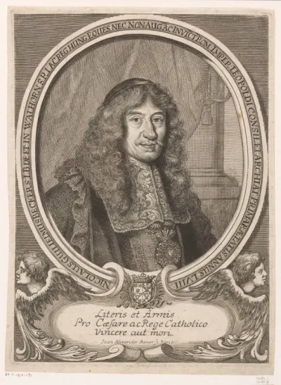 Portret van Nicolaus Wilhelm Beckers, Freiherr von Walhorn