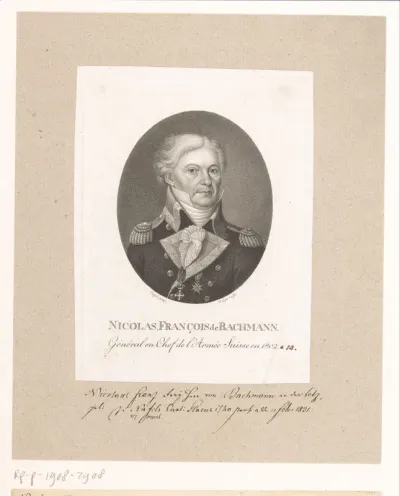 Portret van Niklaus Franz von Bachmann