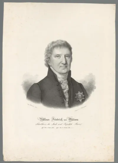 Portret van Niklaus Friedrich von Mülinen