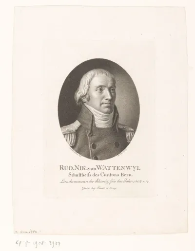 Portret van Niklaus Rudolf von Wattenwyl