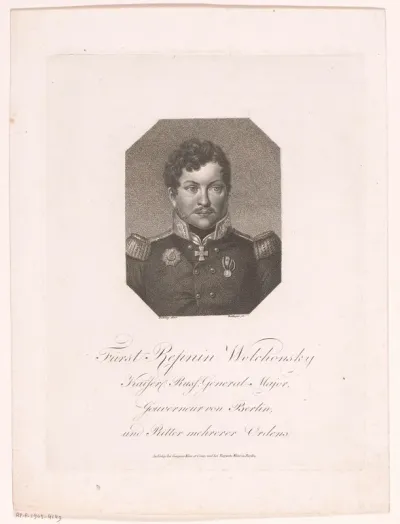 Portret van Nikolai Grigorjewitsch Repnin-Wolkonski