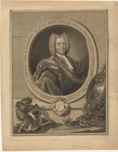 Portret van Nikolaus Bartholomäus von Danckelmann