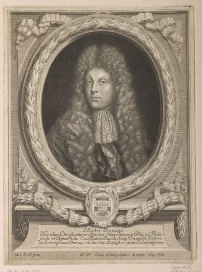 Portret van Nikolaus Christoph Lyncker