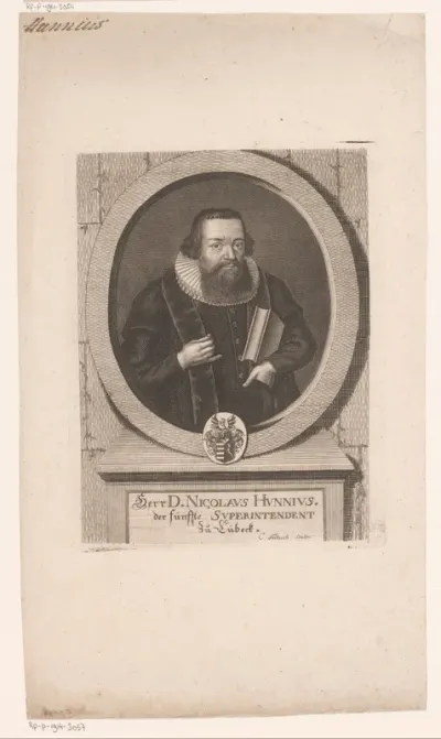 Portret van Nikolaus Hunnius
