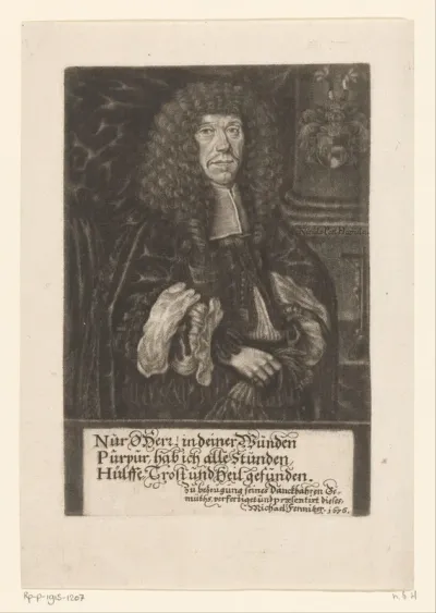 Portret van Nikolaus Paul Helffrich