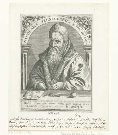 Portret van Nikolaus Selnecker