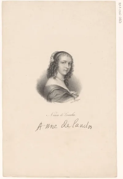 Portret van Ninon de Lenclos