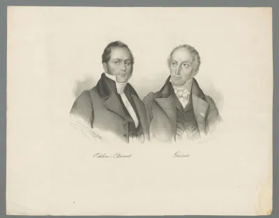 Portret van Odilon Barrot en François Guizot