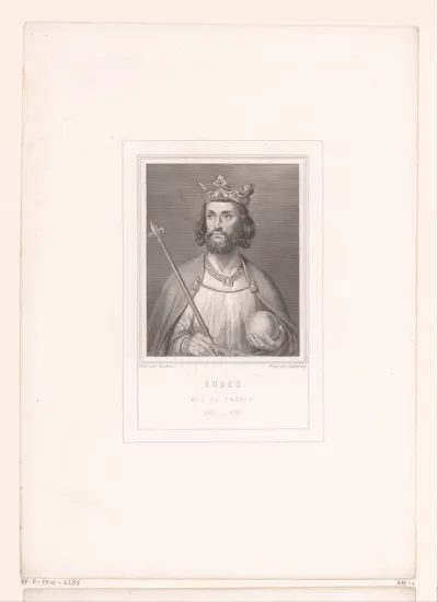 Portret van Odo I, koning van West-Francië