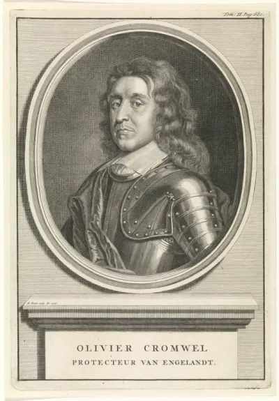 Portret van Oliver Cromwell, Lord Protector van Engeland
