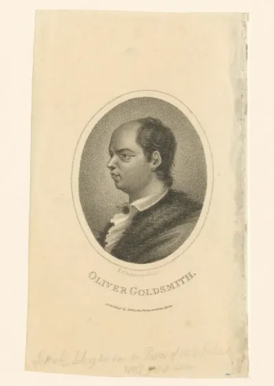 Portret van Oliver Goldsmith