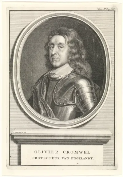Portret van Olivier Cromwell, Lord Protector van Engeland
