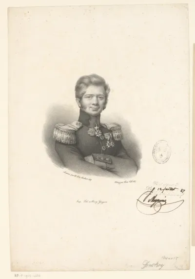 Portret van onbekende man in uniform