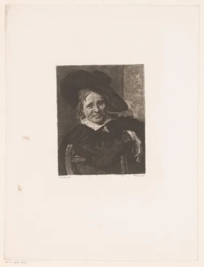Portret van onbekende man met een hoed