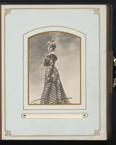 Portret van operazangeres Fannie Francisca