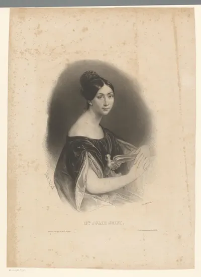 Portret van operazangeres Giulia Grisi