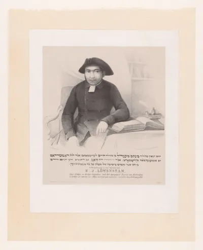 Portret van opperrabijn Emanuel Joachim Löwenstam