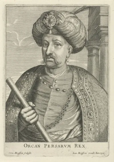 Portret van Orcan Persarum Rex