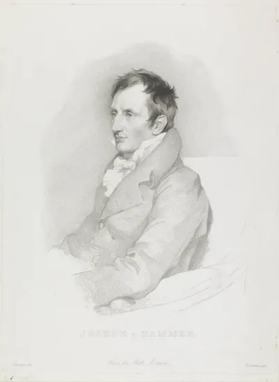 Portret van oriëntalist Joseph von Hammer-Purgstall