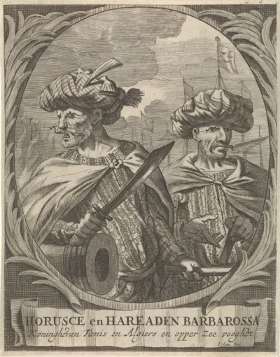 Portret van Oruç en Hizir Reis (Horuccius en Hayreddin Barbarossa)