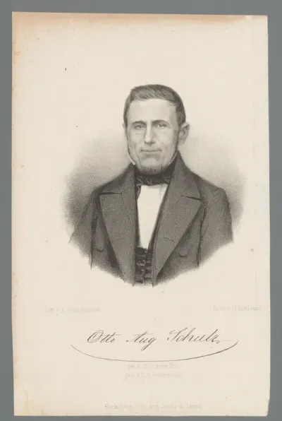 Portret van Otto August Schulz