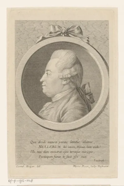 Portret van Otto Frederik Müller