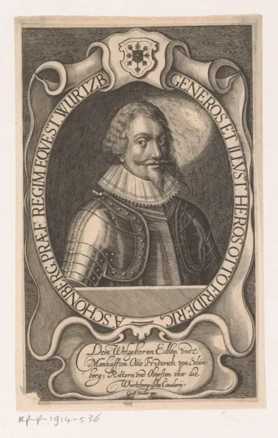 Portret van Otto Friedrich Schönberg