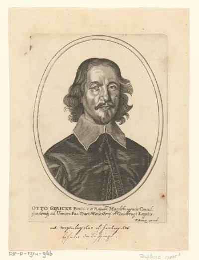 Portret van Otto Guericke