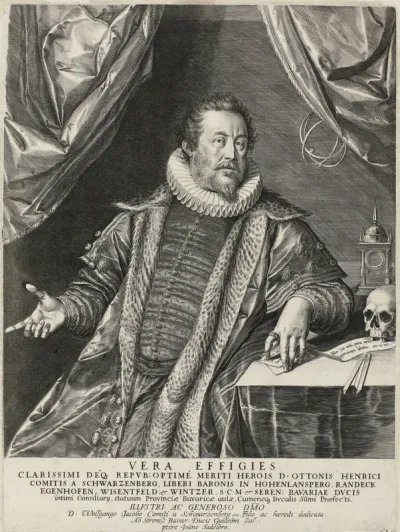 Portret van Otto Heinrich von Schwarzenberg in memoriam