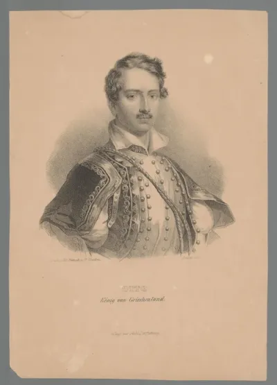 Portret van Otto I, koning van Griekenland