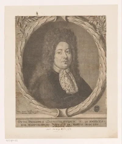 Portret van Otto Philipp Zaunschliffer