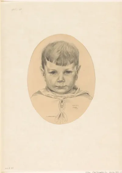 Portret van Otto Verhagen II, de zoon van de kunstenaar