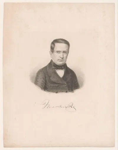 Portret van Otto von Manteuffel