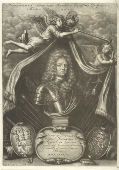 Portret van Otto Wilhelm von Königsmark