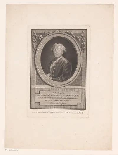 Portret van P.G. Sage